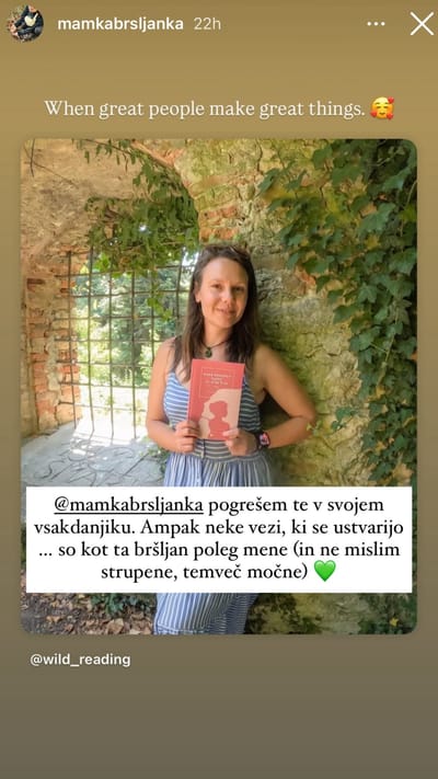 Bralec deli vtise o knjigi