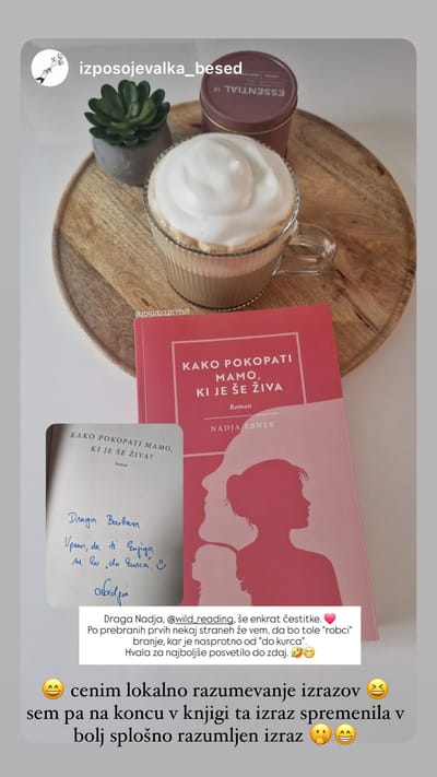 Bralec deli vtise o knjigi