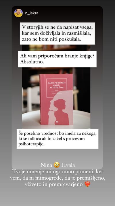 Bralec deli vtise o knjigi