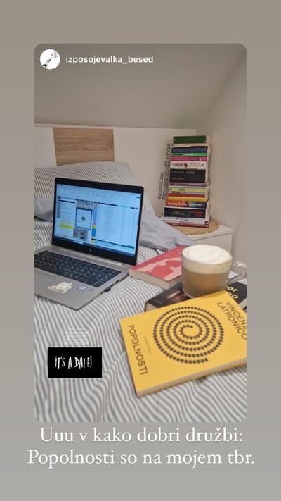 Bralec deli vtise o knjigi