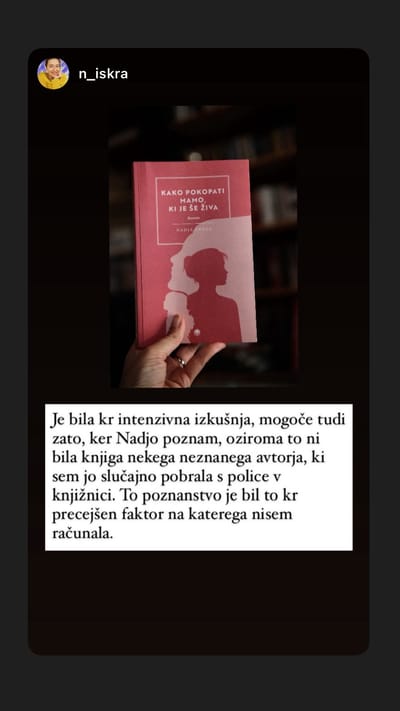 Bralec deli vtise o knjigi